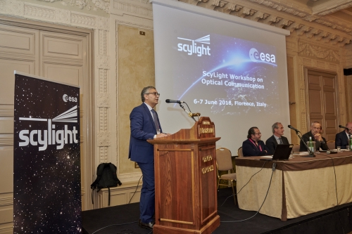 Carlo Elia, Head of TIA-T, speaking to the attendees