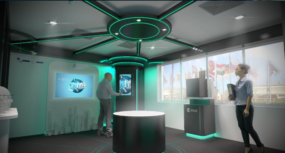 Artist's impression of the 5G/6G Hub at ECSAT