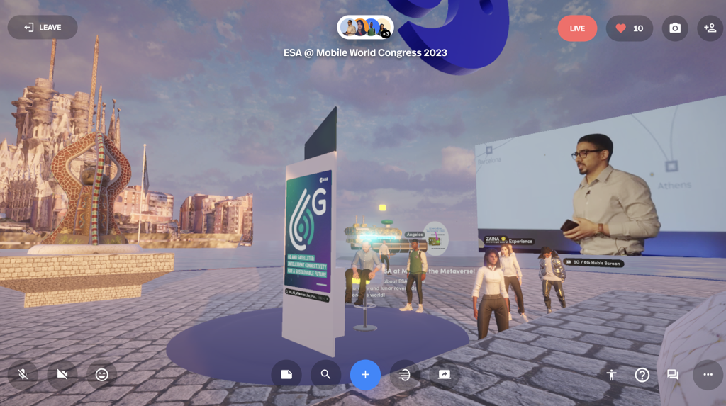 Metaverse screenshot during Mobile World Congress 2023
